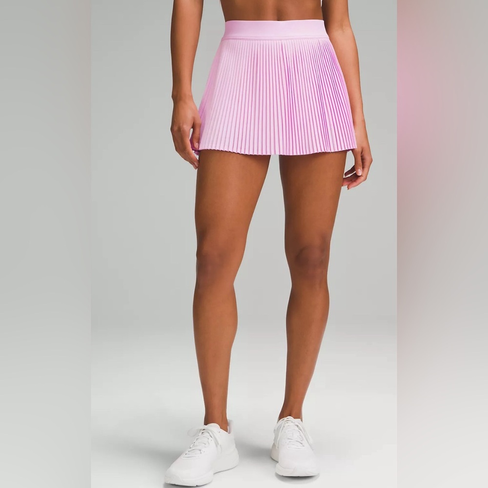 🆕Lululemon🍋 Varsity High-Rise Pleated Tennis Skirt Colour Vitapink Sz 6